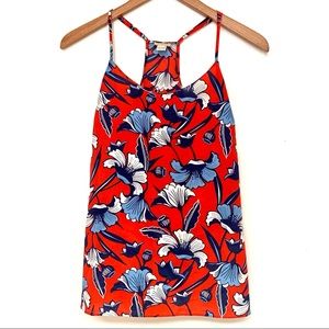 SOLD - J Crew Halter Floral Tank Top